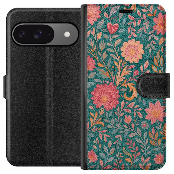 Google Pixel 9 Pro Tegnebogsetui Floral Dream