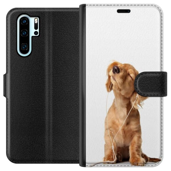 Kompatibel Tegnebogsetui til Huawei P30 Pro Hund