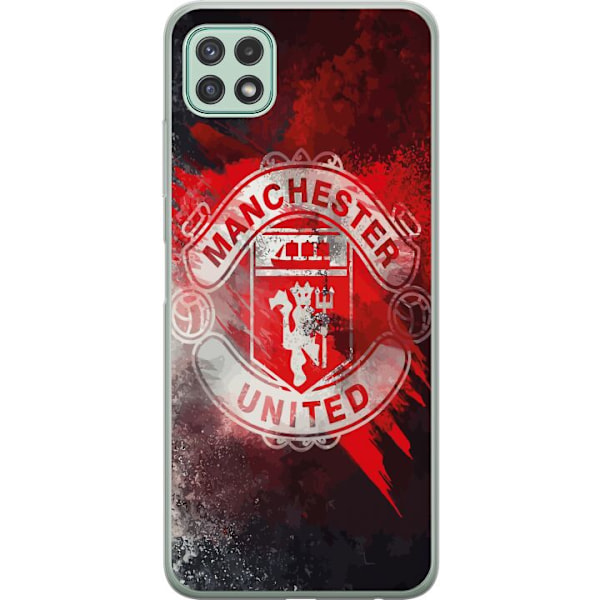 Samsung Galaxy A22 5G Gennemsigtig cover Manchester United F.C