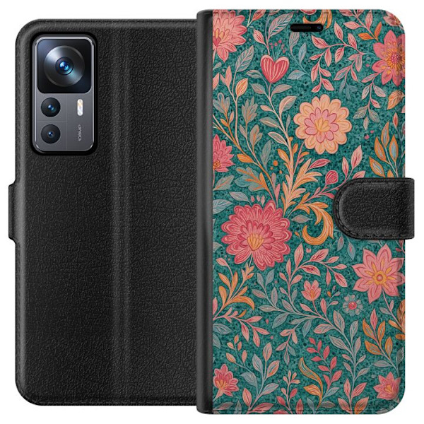 Xiaomi 12T Pro Plånboksfodral Floral Dream