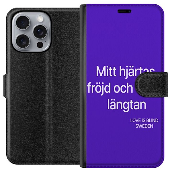 Apple iPhone 16 Pro Max Lommeboketui Min hjertes fryd og evig