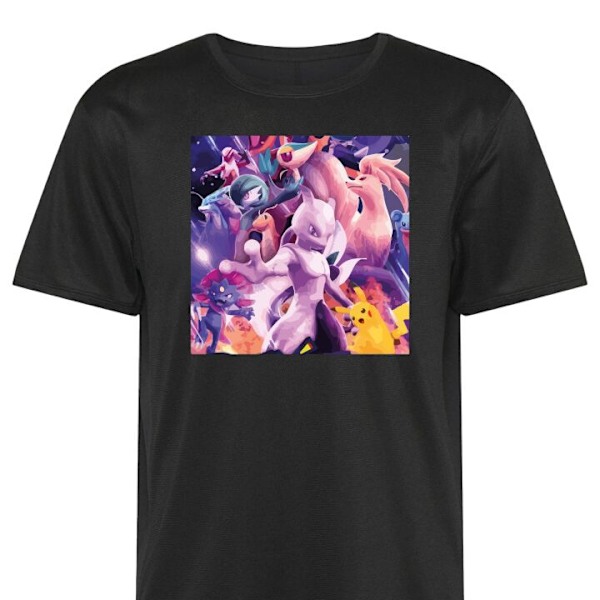 Trenings T-skjorte | Sport T-skjorte for Voksen Pokemon svart Medium