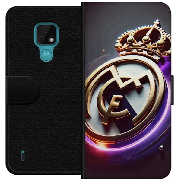 Motorola Moto E7 Lompakkokotelo Real Madrid CF