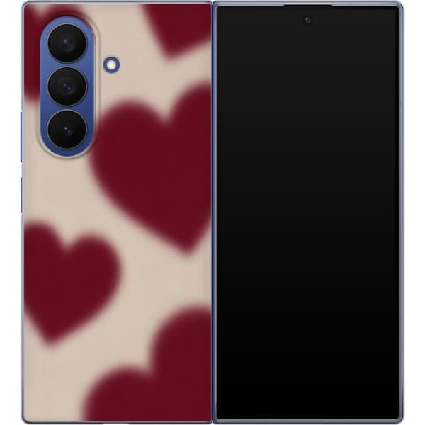 Kompatibelt Mobildeksel til Samsung Galaxy Z Fold8 Ultra Vinrøde hjerter rød