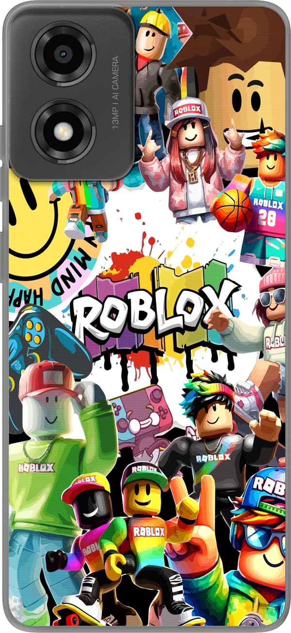 Kompatibelt Mobilskal till Motorola Moto E14 Roblox