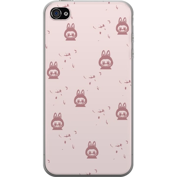 Apple iPhone 4s Läpinäkyvä kuori Labubu Neon Pop - Neonvär