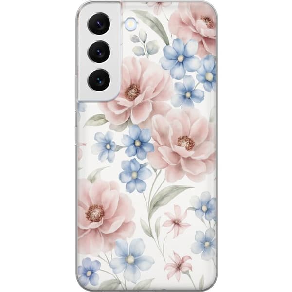Kompatibelt Mobildeksel til Samsung Galaxy S22 5G Romantiske blomster