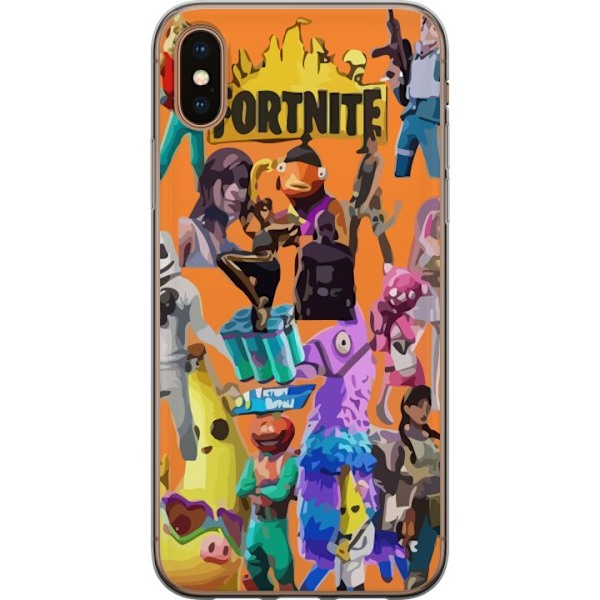 Apple iPhone X Gjennomsiktig deksel Fortnite