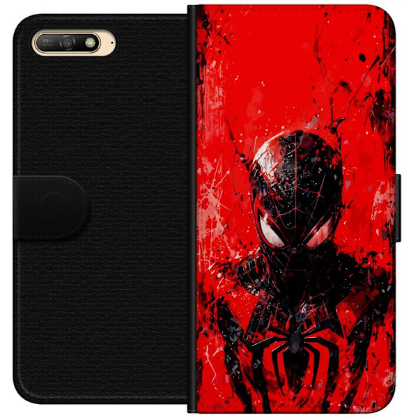 Huawei Y6 (2018) Lompakkokotelo Spider Man