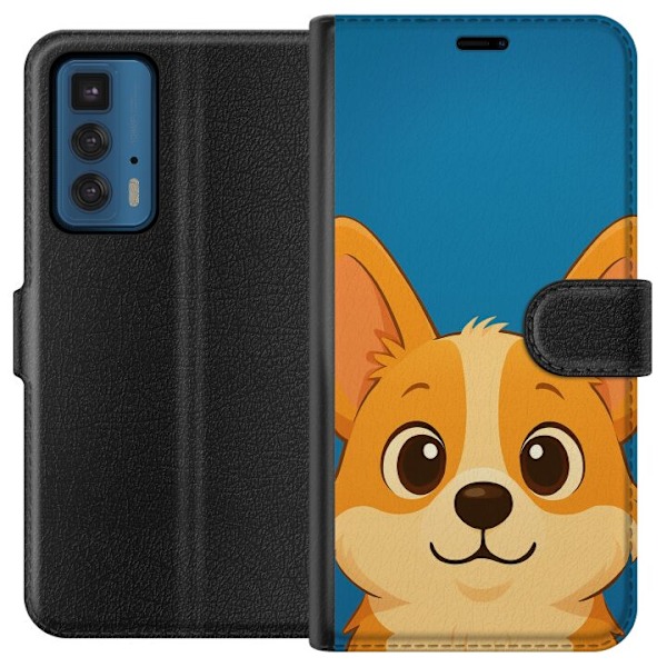Motorola Edge 20 Pro Plånboksfodral Hello Corgi