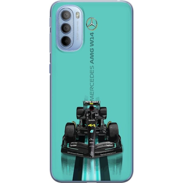 Motorola Moto G31 Läpinäkyvä kuori Mercedes F1