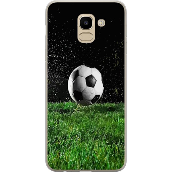 Samsung Galaxy J6 Gennemsigtig cover Fodbold Handling