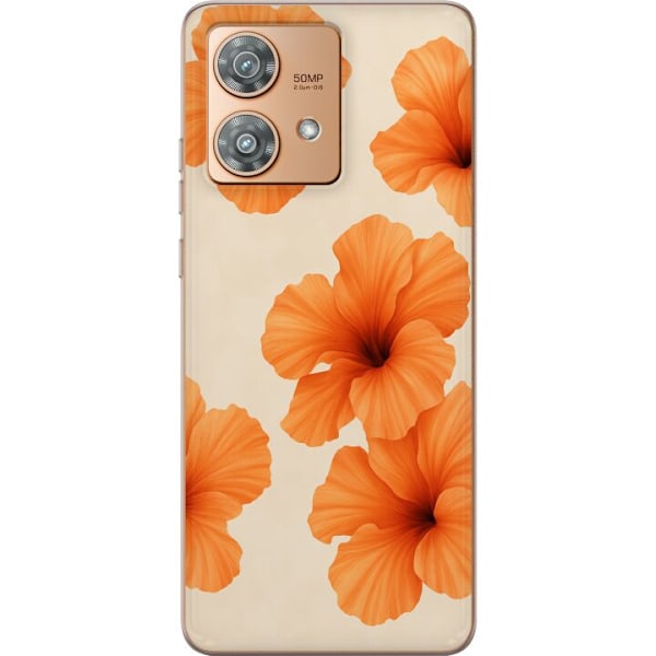 Motorola Edge 40 Neo Läpinäkyvä kuori Papaya Punch