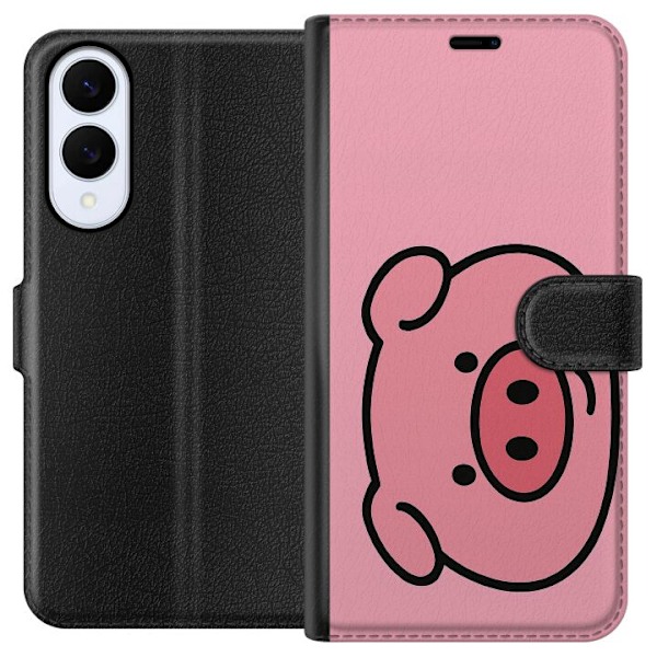 Samsung Galaxy S25 Edge Lompakkokotelo Kawaii Piggy