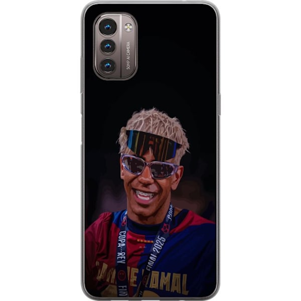 Nokia G21 Läpinäkyvä kuori  Lamine Yamal matkapuhelinkotelo tyylikkäässä urheilumuotoilussa
