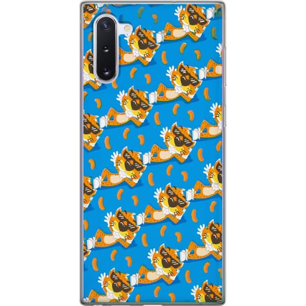 Kompatibelt Mobildeksel til Samsung Galaxy Note10 Mønster med Chester Cheetah og ostebåter blå