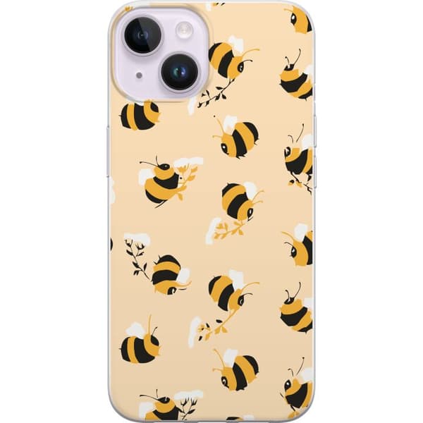 Kompatibelt Mobilskal till Apple iPhone 15 Humlor Mönster