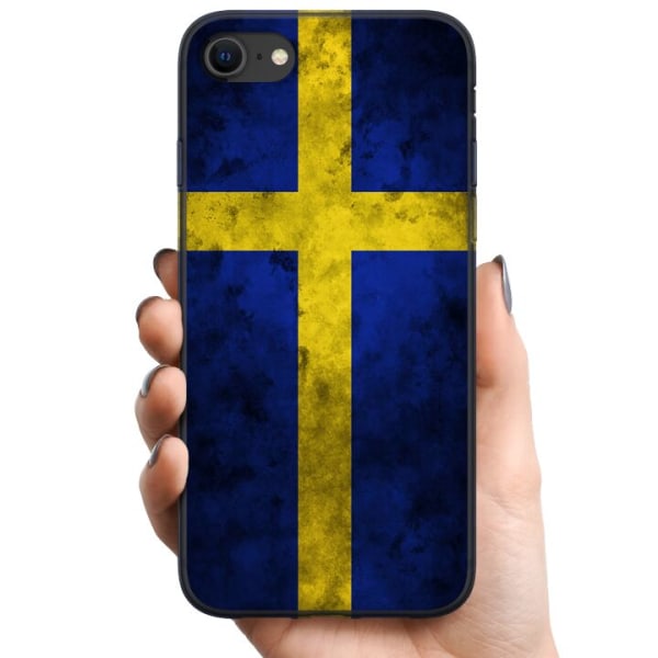 Apple iPhone 7 TPU Mobilcover Sverige Flag