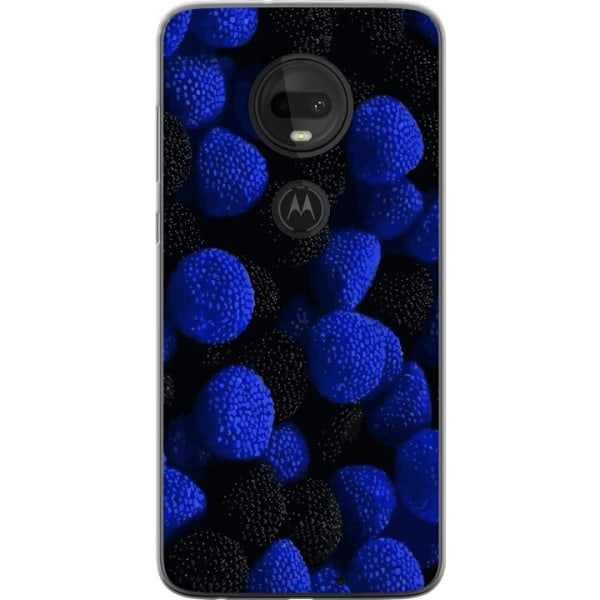 Motorola Moto G7 Gennemsigtig cover Blå Slikstykker