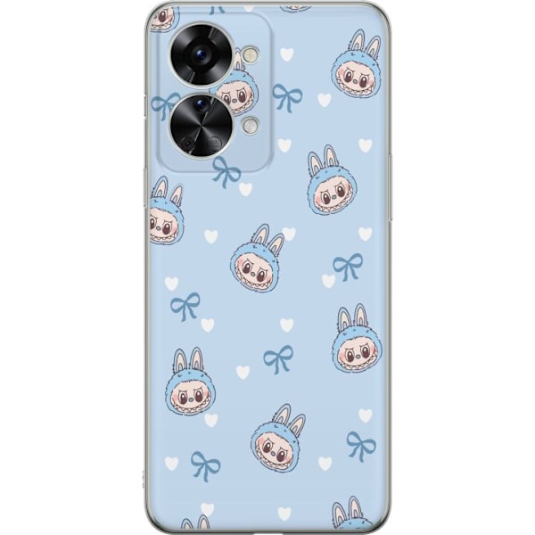 OnePlus Nord 2T Läpinäkyvä kuori Labubu Tuli Henki