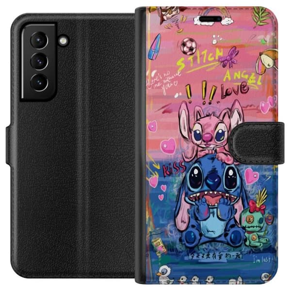 Kompatibel Tegnebogsetui til Samsung Galaxy S21+ 5G Stitch kunst