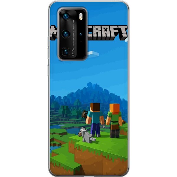 Huawei P40 Pro Läpinäkyvä kuori Minecraft Key Art