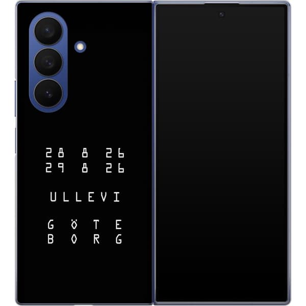 Kompatibelt Mobildeksel til Samsung Galaxy Z Fold8 Ultra Ullevi Göteborg 2026 hvit