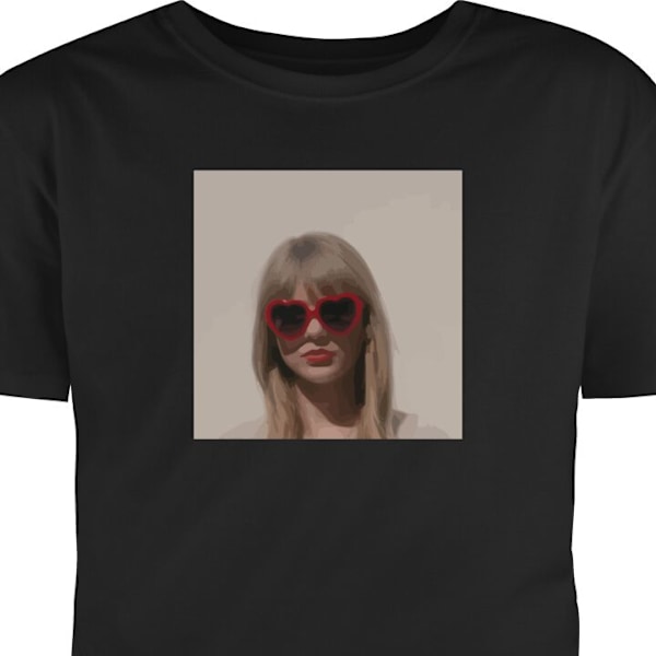 T-shirt til Voksen | Klassisk Voksen T-shirt Taylor Swift sort XXL