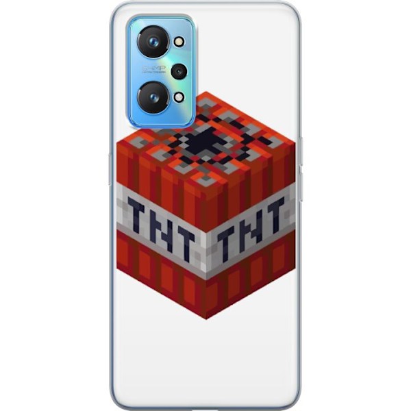 Realme GT Neo2 Läpinäkyvä kuori Minecraft TNT