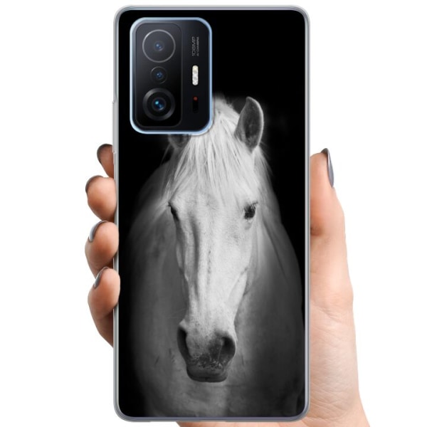 Xiaomi 11T Pro TPU Matkapuhelimen kuori Valkoinen Hevonen