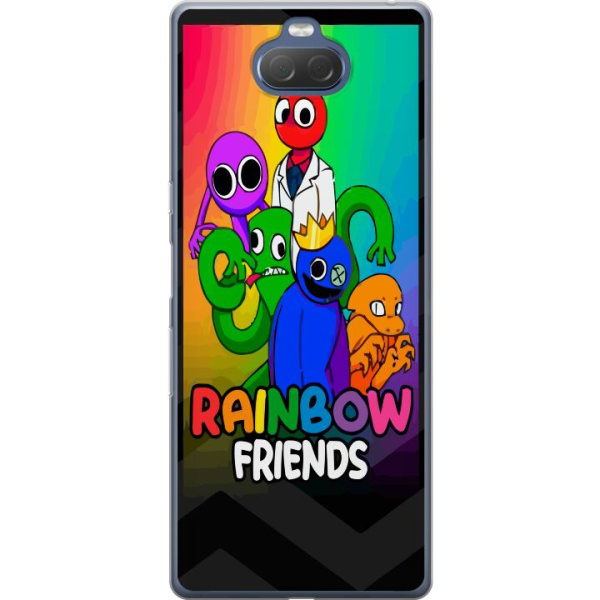 Sony Xperia 10 Genomskinligt Skal Rainbow Vänner