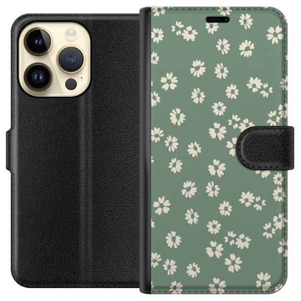 Apple iPhone 15 Pro Plånboksfodral Blomsterdröm – färggla