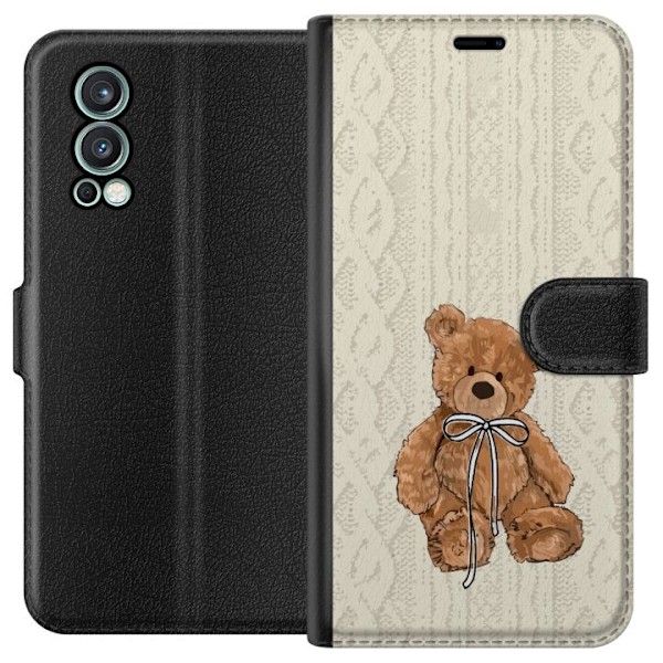 OnePlus Nord 2 5G Tegnebogsetui Lille Teddy – klassisk teddy