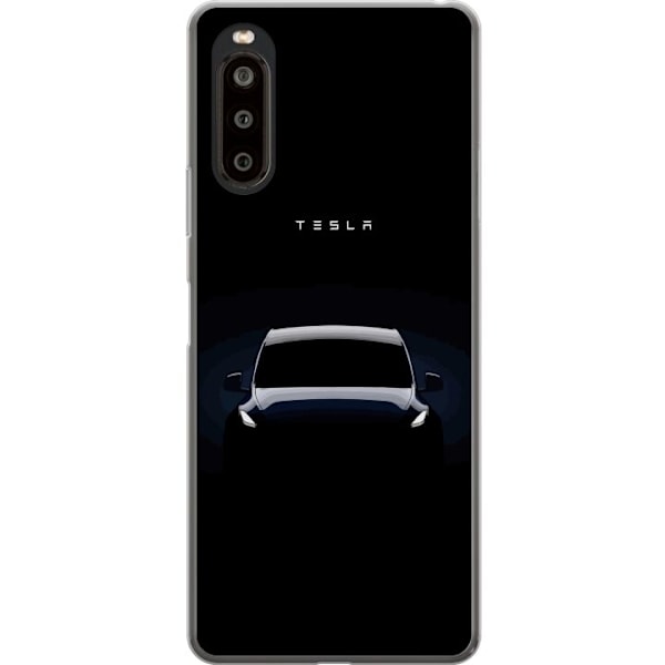 Sony Xperia 10 II Gennemsigtig cover Tesla