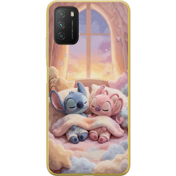 Kompatibelt Mobilskal till Xiaomi Poco M3  Sovande blå och rosa figurer rosa