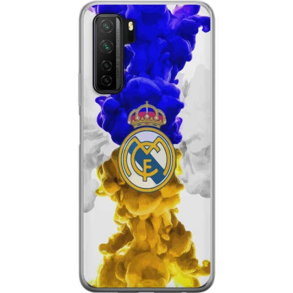 Huawei P40 lite 5G Genomskinligt Skal Real Madrid Färger