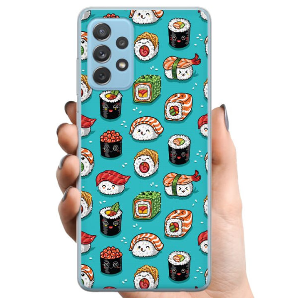 Samsung Galaxy A72 5G TPU Matkapuhelimen kuori Sushi