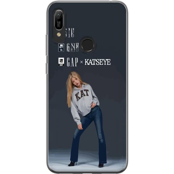 Kompatibelt Mobildeksel til Huawei Y6 (2019) KATSEYE blond modebild grå