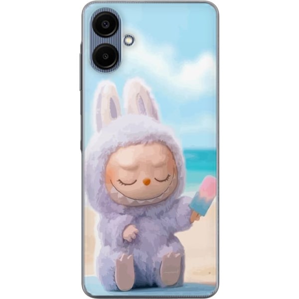 Samsung Galaxy A06 Läpinäkyvä kuori Labubu Vaaleanpunainen