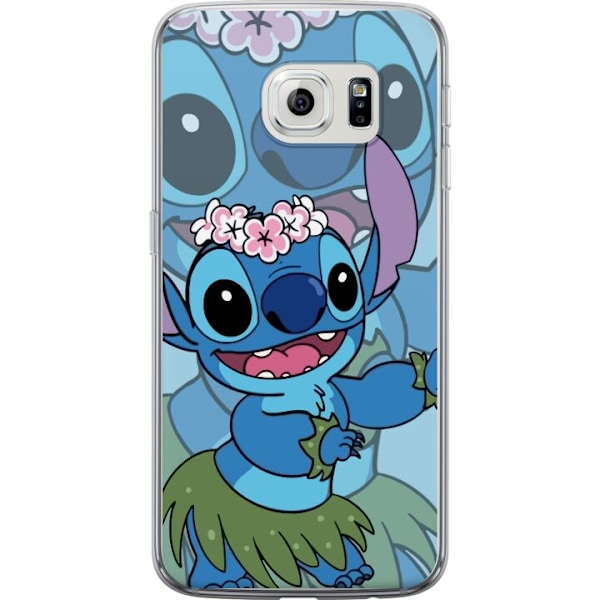 Samsung Galaxy S6 edge Läpinäkyvä kuori Stitch tähtien alla - Taianomainen Anime-tyyli