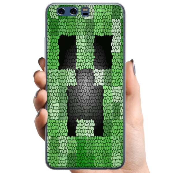 Huawei P10 TPU Mobildeksel Creeper / Minecraft