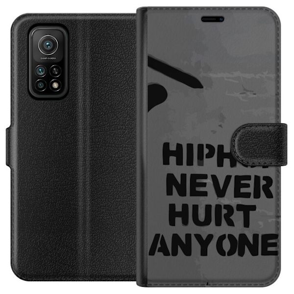 Xiaomi Mi 10T Pro 5G Tegnebogsetui Hip Hop Gør Aldrig Ondt for Nogen Citat Streetwear Musik Livsstil Grafisk Tekst Motiv Populær Kultur