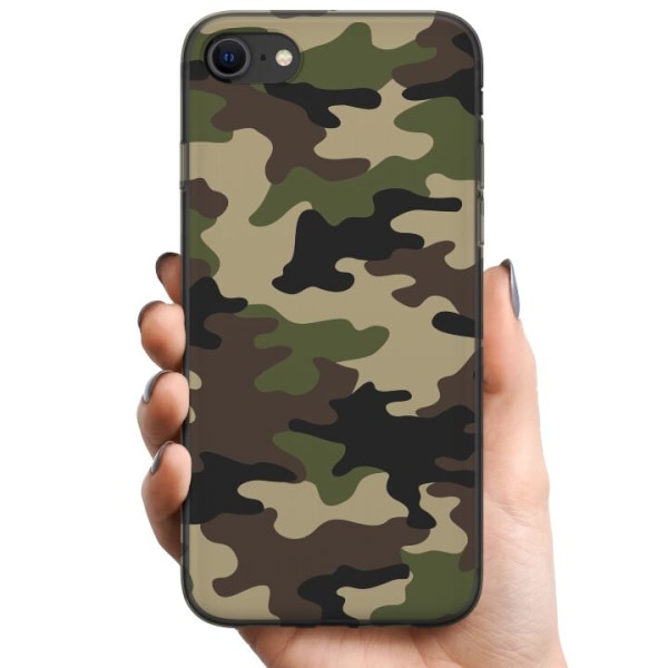 Apple iPhone 7 TPU Mobilcover Militær