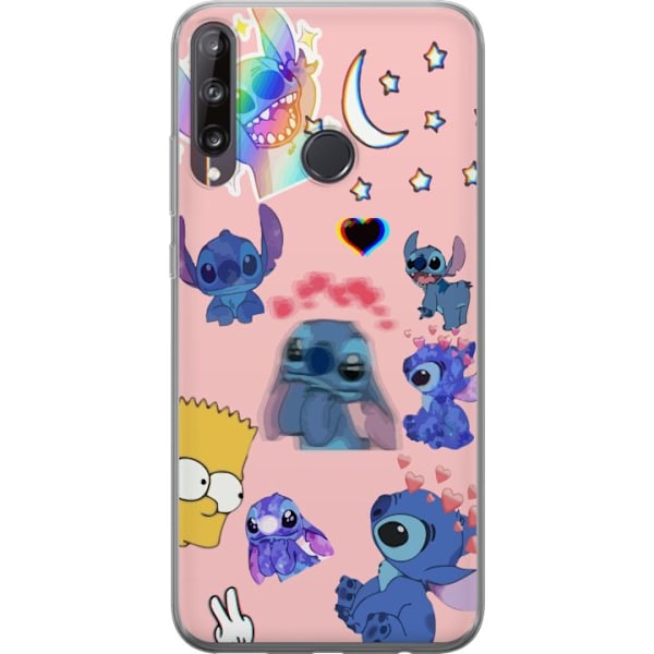 Huawei P40 lite E Gennemsigtig cover Stitch