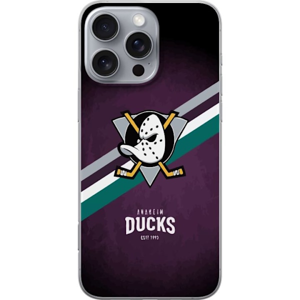 Apple iPhone 16 Pro Max Gennemsigtig cover Anaheim Ducks (NHL)