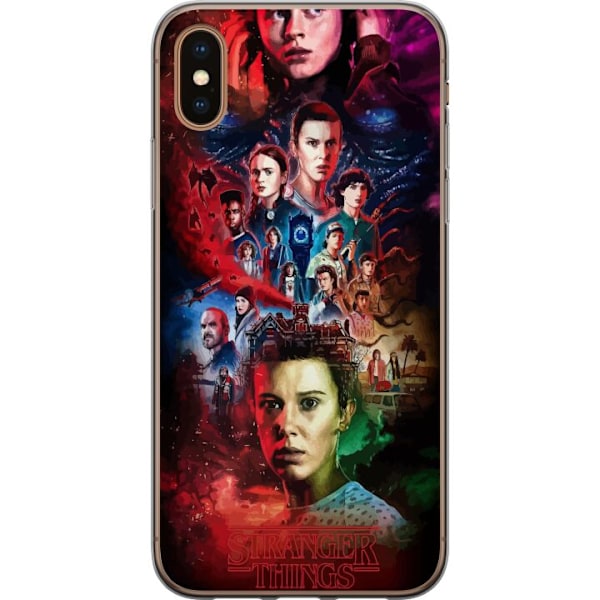 Apple iPhone XS Max Läpinäkyvä kuori Stranger Things