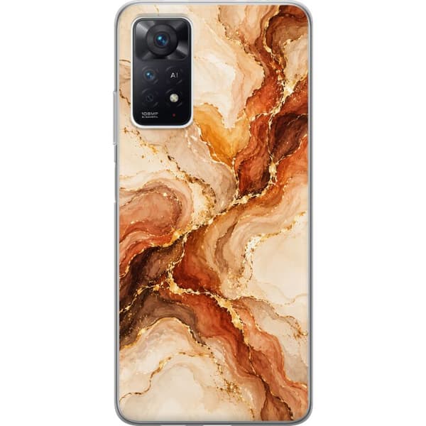 Kompatibelt Mobildeksel til Xiaomi Redmi Note 11 Pro 5G Høstagat beige