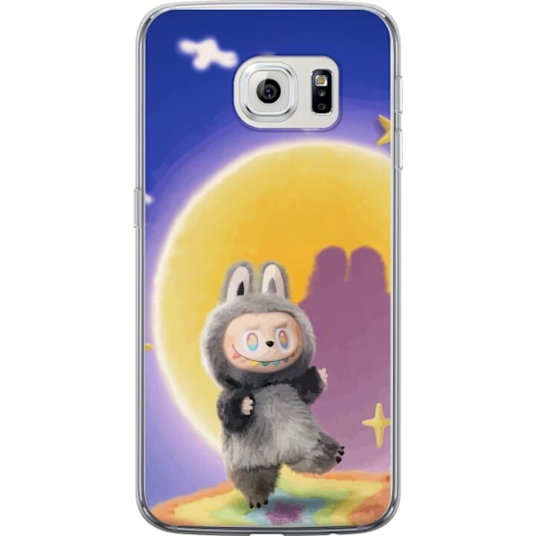 Samsung Galaxy S6 edge Läpinäkyvä kuori Labubu Neon Pop - Neonväri pop-taiteen hirviö