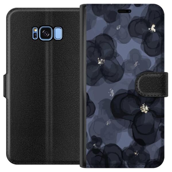 Kompatibelt Plånboksfodral till Samsung Galaxy S8 Blomsterfält
