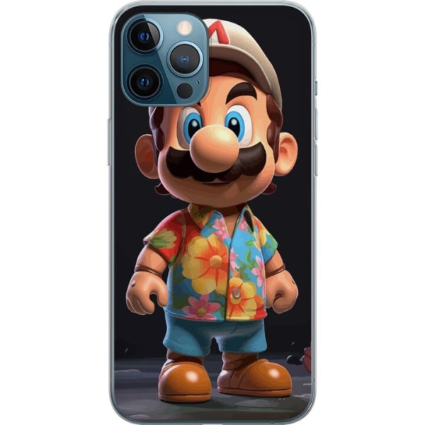 Apple iPhone 12 Pro Max Genomskinligt Skal Super Mario